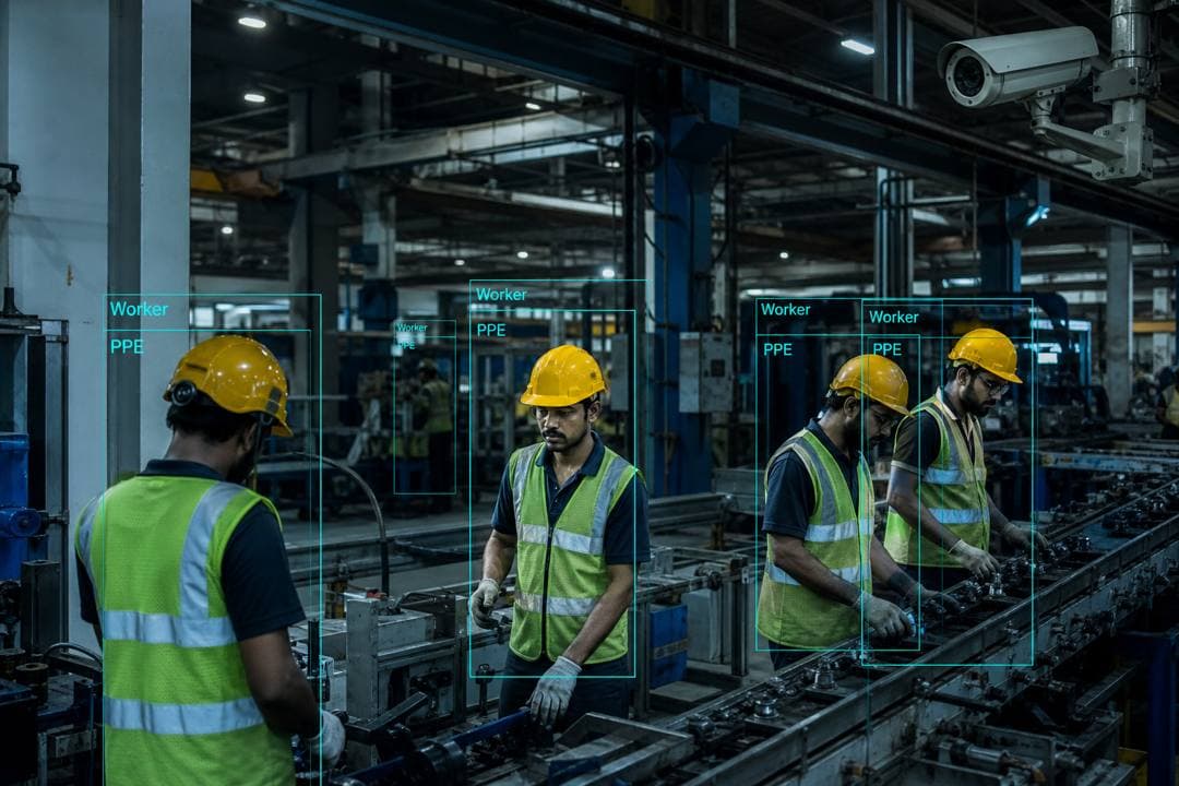K-Eye plant floor PPE and worker detection