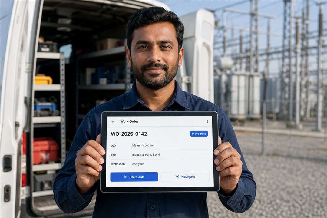 NG-Tech field technicians and work order automation