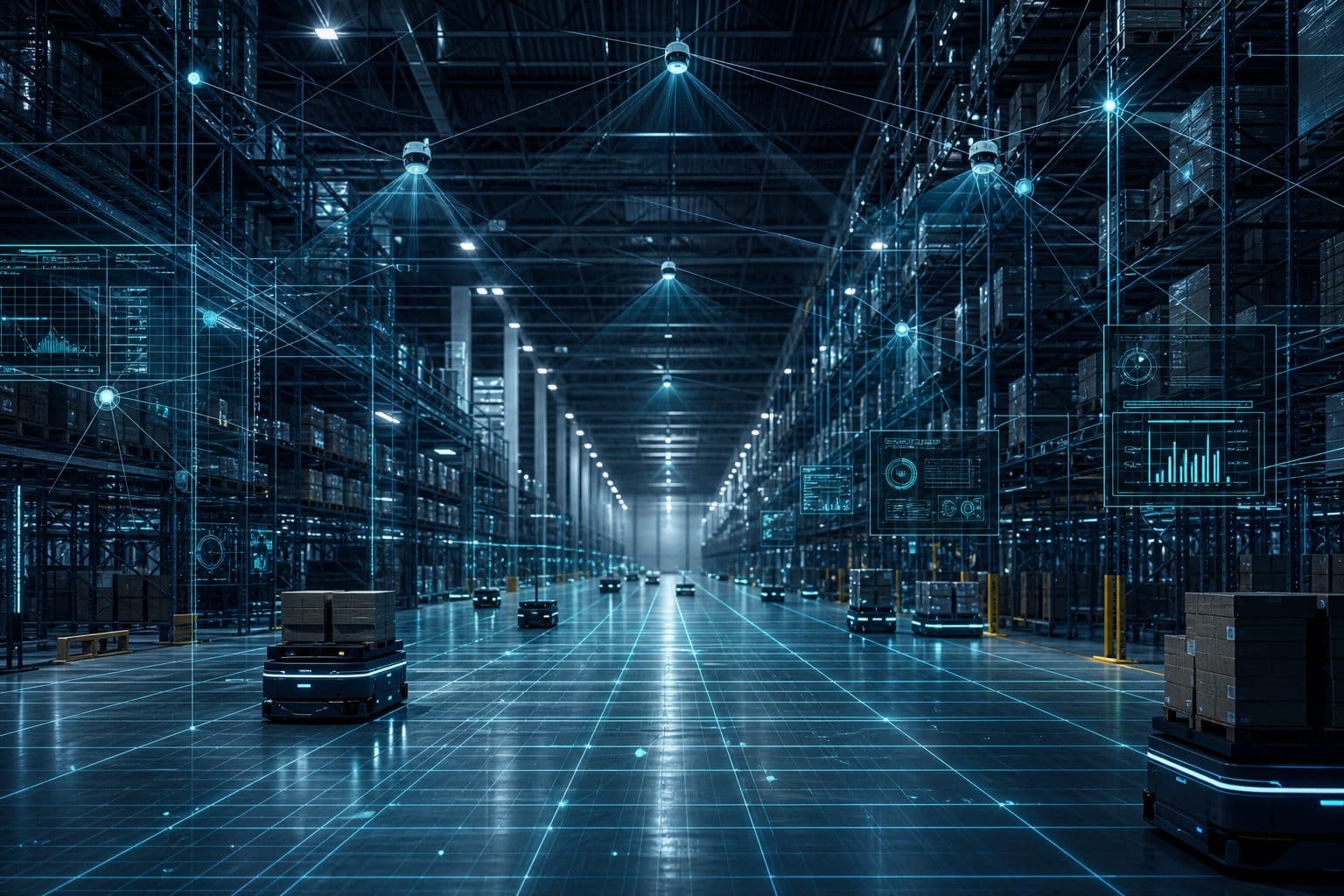 Industry 4.0 sensor fabric across the warehouse floor
